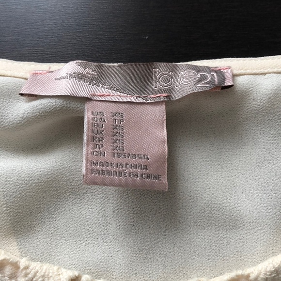 F21 Lace Tee with Open Back - Picture 2 of 7